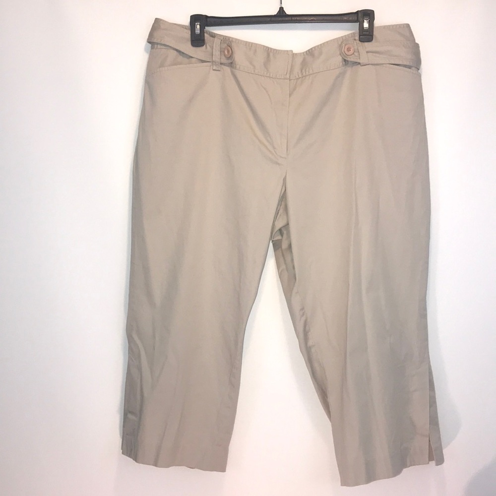 Lane Bryant Tan Capri Pants Size 22